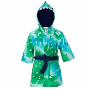 NWT Saint Eve Kids Boys Girls Beach Cover Up Beach Summer DINO GREEN - S ( 7/8 )